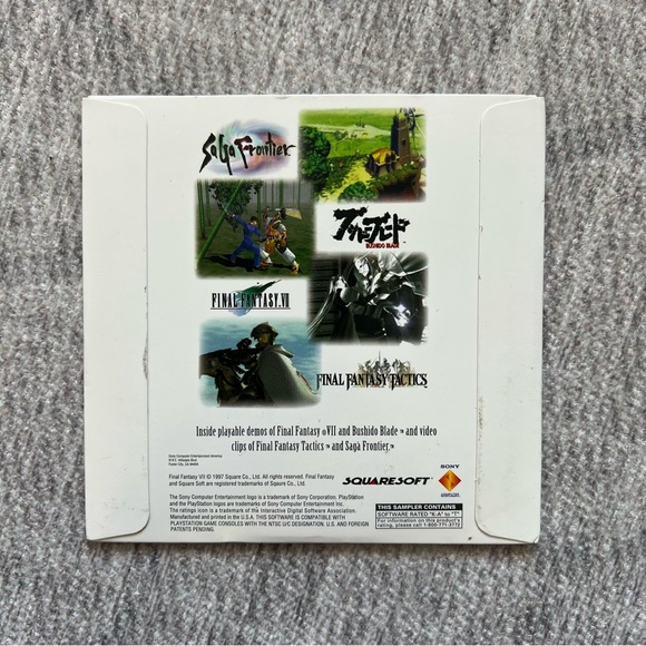 Sony PlayStation PS1 PSone PSX Squaresoft Video Game Demo Disc Previews - Picture 2 of 5